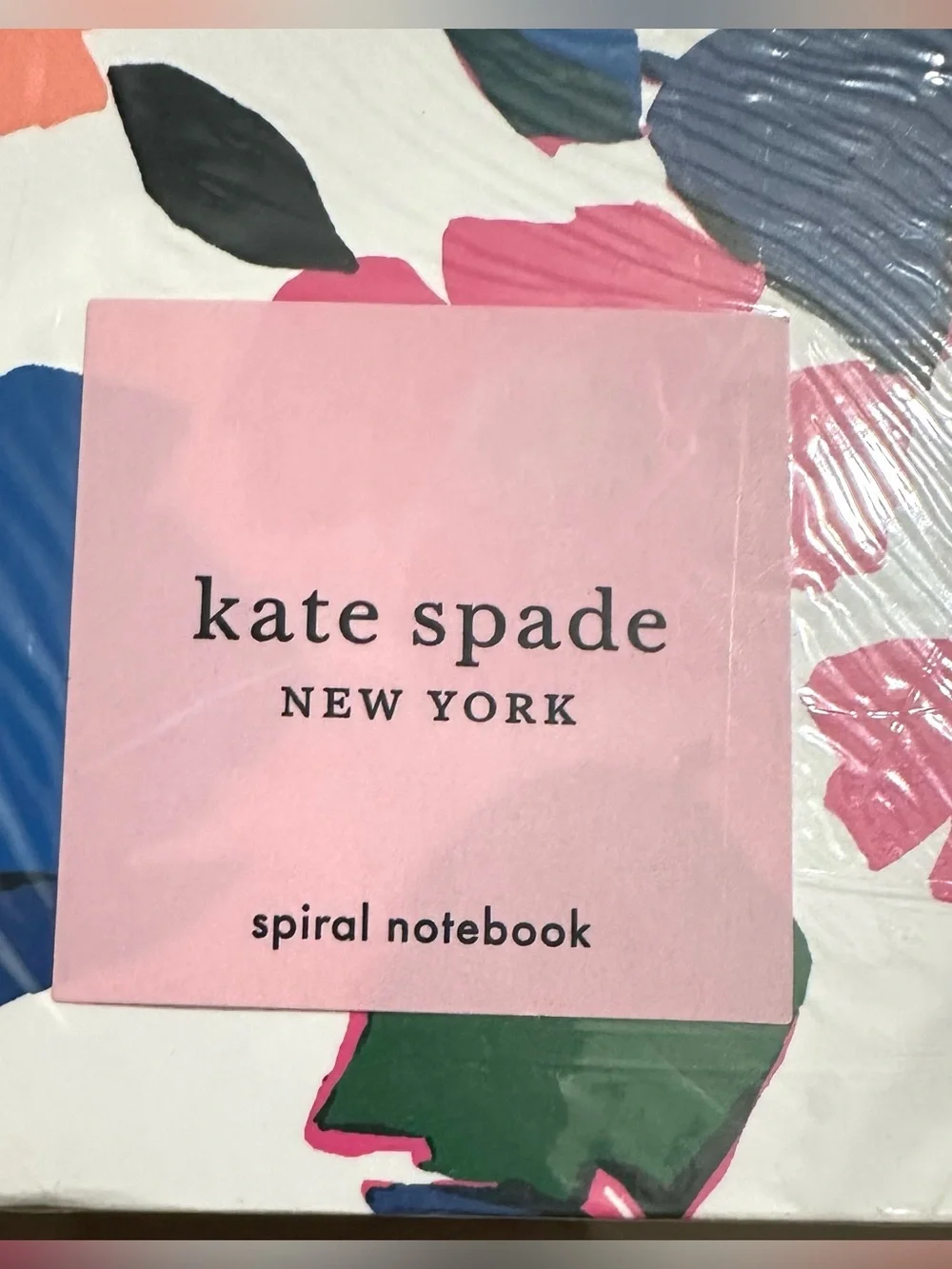 NEW Kate Spade New York Large Spiral Notebook w/160 Lined Pages Interior Pocket